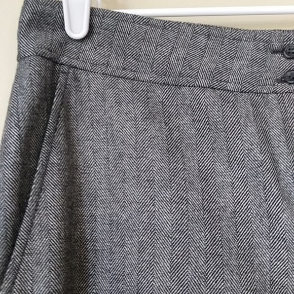 Valerie Stevens Striped Woolmark Blend Trouser Dress Pants 12 Gray Black White - Picture 9 of 16